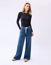 Load image into Gallery viewer, Yoga Jeans - Lily Wide Leg Jean Spruce Stripe