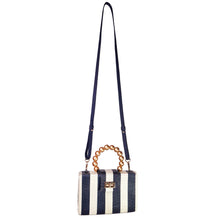Load image into Gallery viewer, Soli & Sun - Louisa Stripe Clutch (Blue)