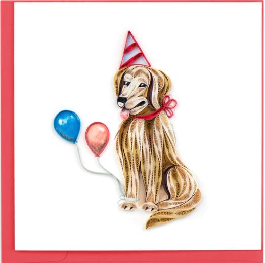 Quilling Card - Dog Birthday Card