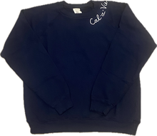 Load image into Gallery viewer, Cal-a-Vie Boyfriend Sweatshirt (Navy)