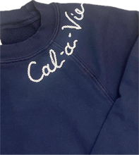 Load image into Gallery viewer, Cal-a-Vie Boyfriend Sweatshirt (Navy)