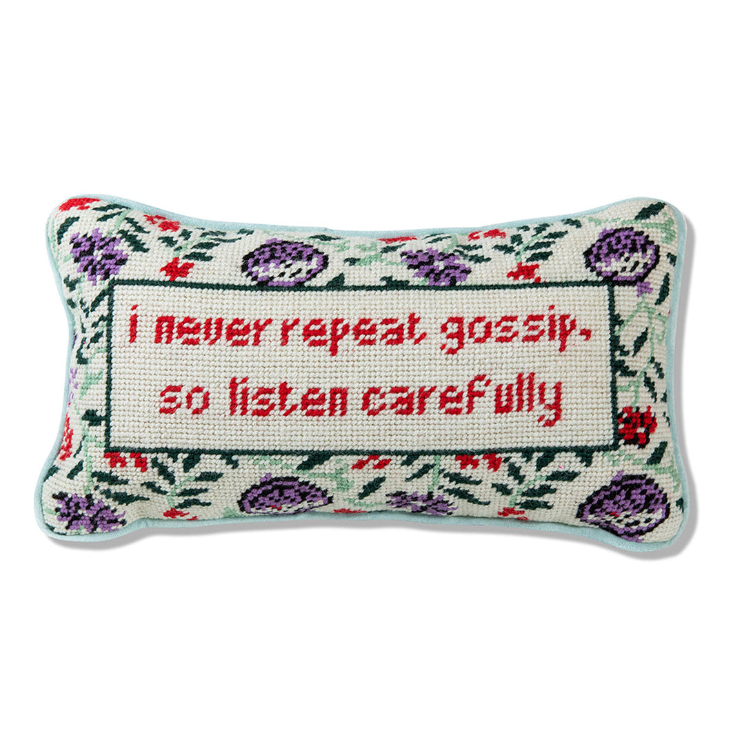 Furbish - Gossip - Needlepoint Pillow