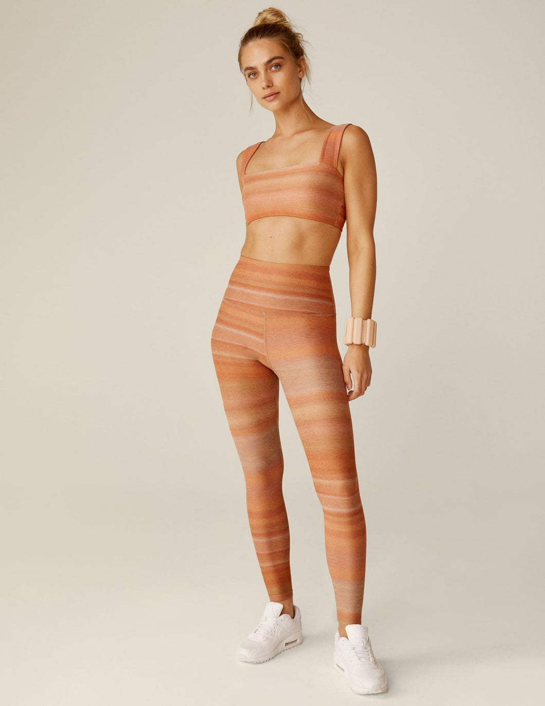 Beyond Yoga - Softmark Caught in the Midi Legging - Ombre Stripe