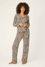 Load image into Gallery viewer, PJ Salvage - Holiday Dreams Leopard Print PJ Set