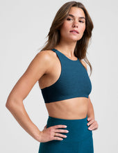 Load image into Gallery viewer, Beyond Yoga - Refocus Bra - Blue Gem Heather