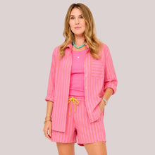 Load image into Gallery viewer, Kerri Rosenthal - Mia Button-Down (Pink Stripe)