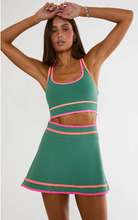 Load image into Gallery viewer, Beach Riot - Tamara Skirt Rally Green Colorblock
