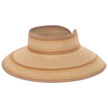 Load image into Gallery viewer, San Diego Hat Company Large Brim Foldable Visor - Henna Stripe
