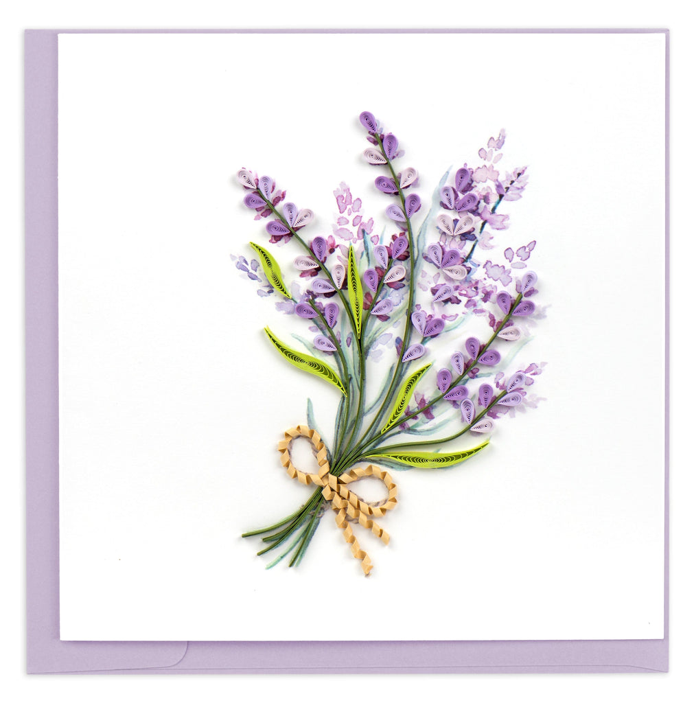 Quilling Card - Lavender Greeting Card