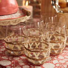 Load image into Gallery viewer, Island Wrapped Stemless Wine Glass White, Set of 4