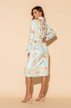 Load image into Gallery viewer, Wrap Up - Blue Butterfly Long Robe