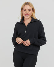 Load image into Gallery viewer, Spanx - AirEssentials Half Zip Pullover Black