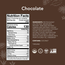 Load image into Gallery viewer, Aloha Vegan Protein Powder- Chocolate