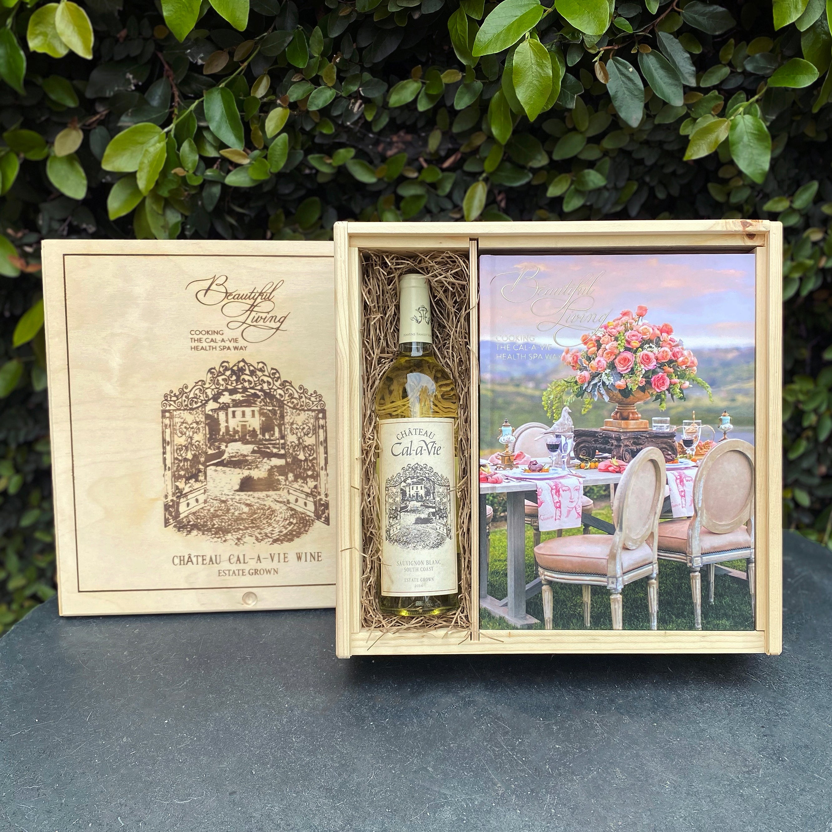 Beautiful Living Cookbook & Wine Gift Set – Cal-a-Vie Boutique