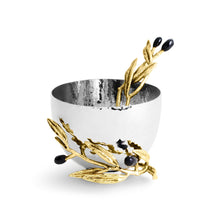 Load image into Gallery viewer, Michael Aram- Olive Branch Nut Dish with Spoon