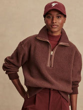 Load image into Gallery viewer, Varley - Roselle Half Zip Fleece Deep Mahogany
