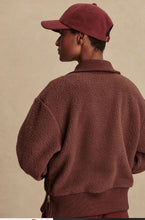 Load image into Gallery viewer, Varley - Roselle Half Zip Fleece Deep Mahogany
