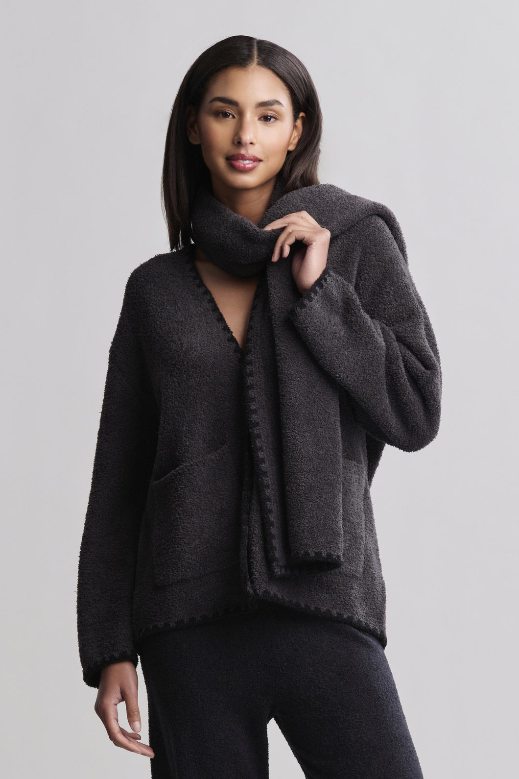 Barefoot Dreams - Blanket Stitch Cardigan