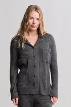 Load image into Gallery viewer, Barefoot Dreams - Ultra Lite Lurex Rib Button Front Shirt
