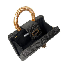 Load image into Gallery viewer, Soli &amp; Sun - Gracie Straw Clutch (Black)
