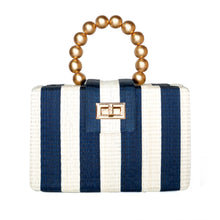 Load image into Gallery viewer, Soli &amp; Sun - Louisa Stripe Clutch (Blue)
