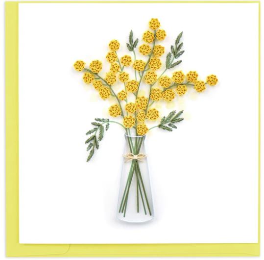 Quilling Card - Mimosa Flower