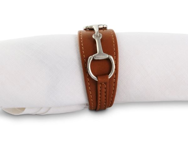Vagabond House Equestrian Vegan Leather Napkin Ring