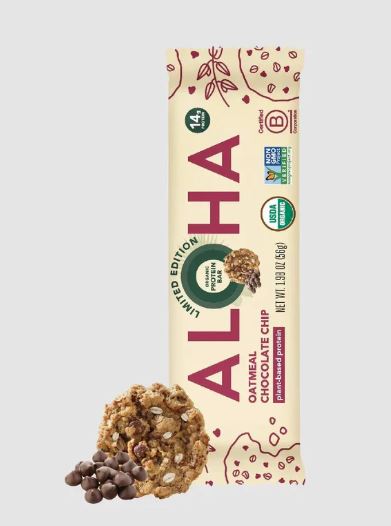Aloha Protein Bar- Oatmeal Chocolate Chip