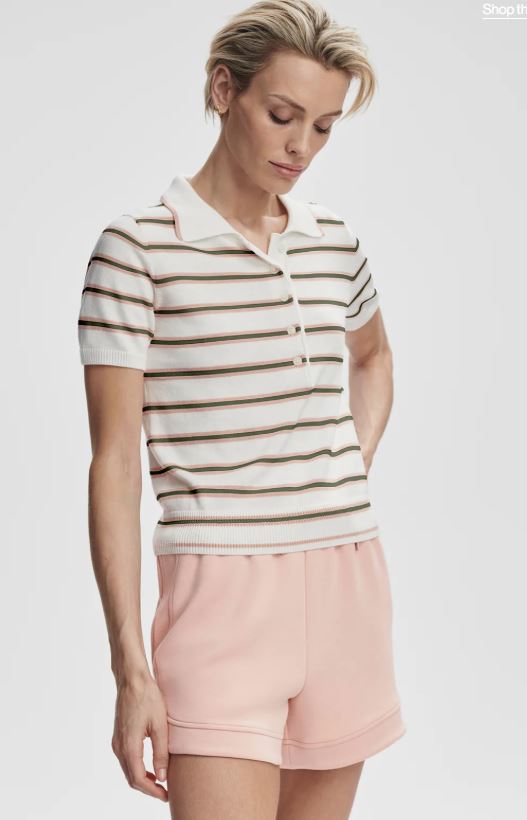 Varley - Faustine Button Neck Polo