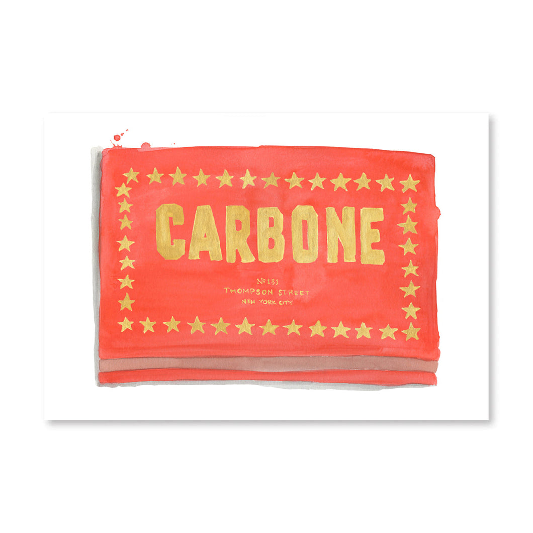 Furbish - Carbone Matchbook - 5x7 Print