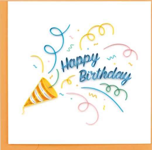 Quilling Card - Confetti Birthday Card