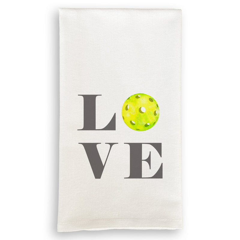French Graffiti - Love Pickleball Dish Towel
