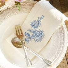 Load image into Gallery viewer, Arte Italica - Giulietta Blue Linen Towel
