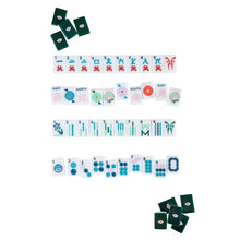 Load image into Gallery viewer, The Mahjong House Green &amp; White House Tiles
