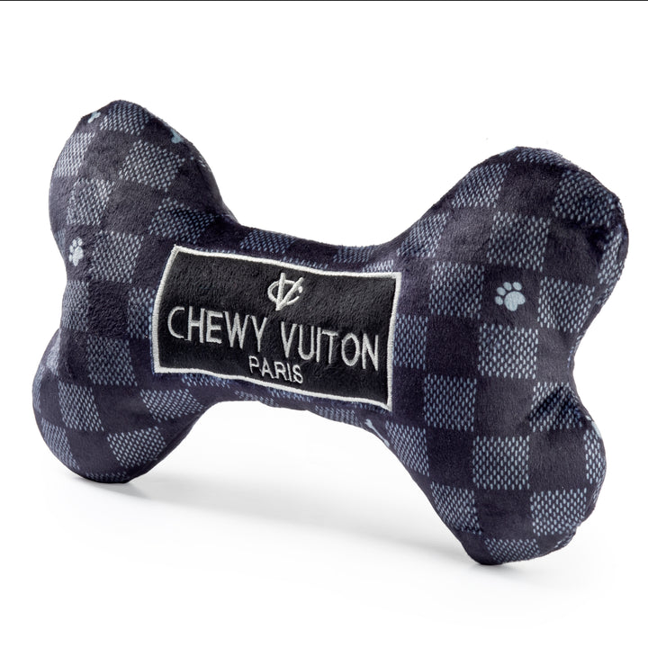 Haute Diggity Dog Black Checker Chewy Vuiton Bone