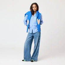 Load image into Gallery viewer, Kerri Rosenthal - Mia Ruffle Cotton Stripe Shirt
