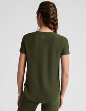 Load image into Gallery viewer, Beyond Yoga - Down Low Tee (Army Green Heather)
