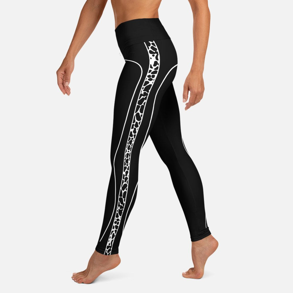 For the Love of Rockstars Racer Leopard Tight (Black/White)