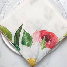 Load image into Gallery viewer, Arte Italica - Tulip Watercolor Italian Napkin
