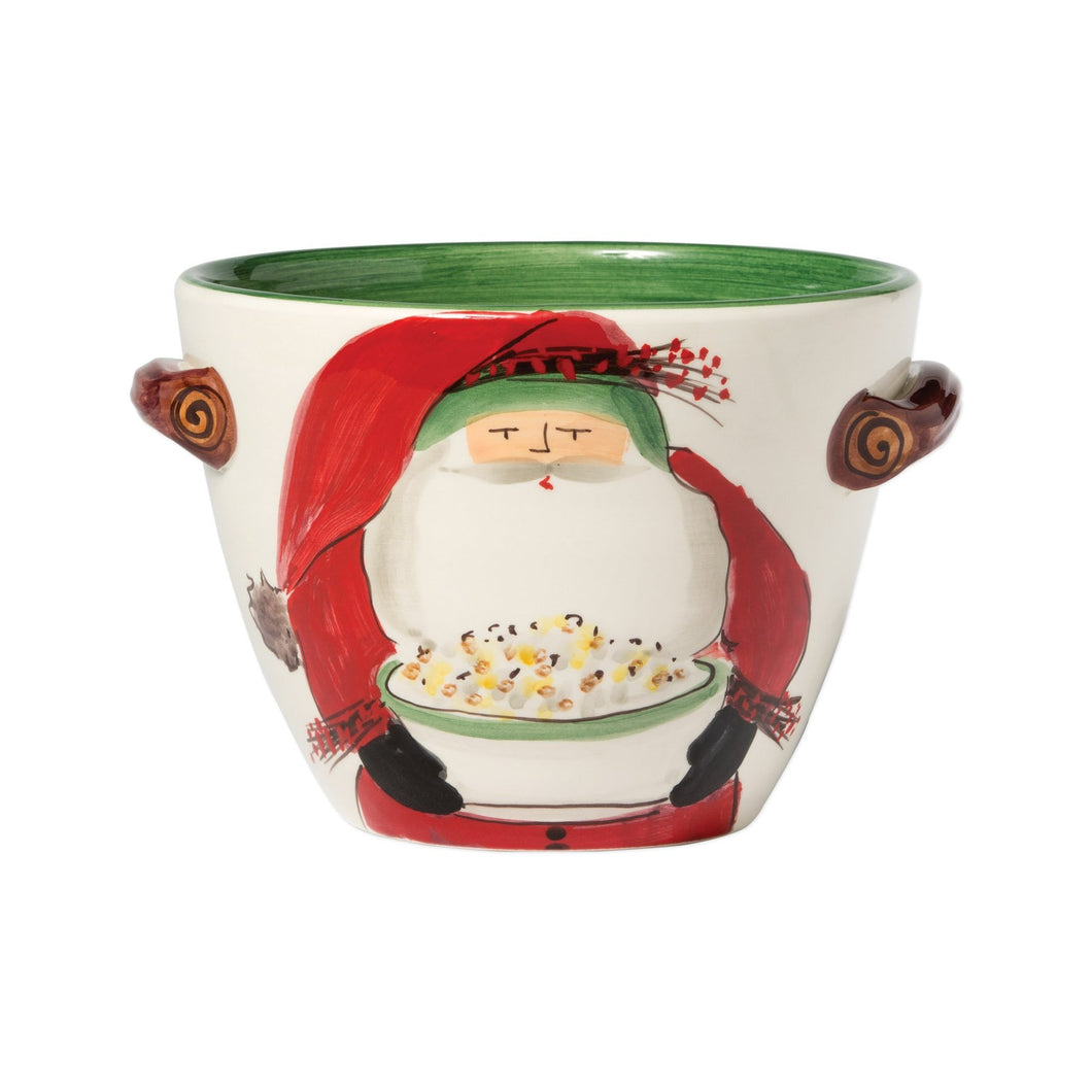 Vietri Old St Nick Popcorn Bowl