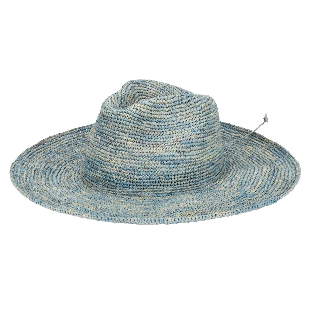 San Diego Hat Company - Marina Crochet Raffia Fedora
