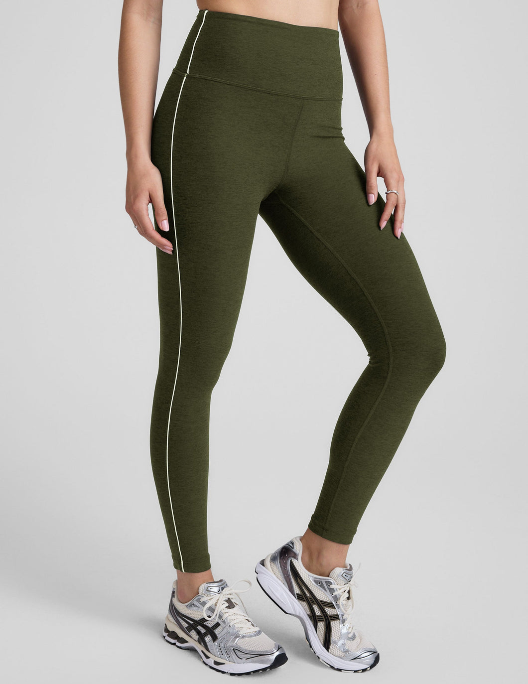 Beyond Yoga - Ready Midi Legging (Army Green Heather)