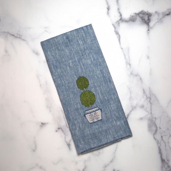 Arte Italica - Double Boxwood Topiary Towel