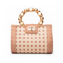 Load image into Gallery viewer, Soli &amp; Sun - Mila Rattan Clutch (Tan)
