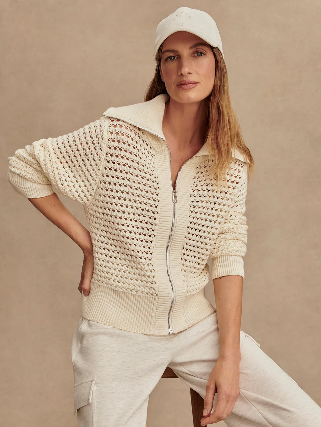 Varley - Eloise Zip - Through Knit