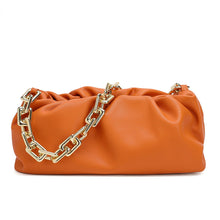 Load image into Gallery viewer, Tiffany &amp; Fred - Leather Pouch w/ Gold Chain
