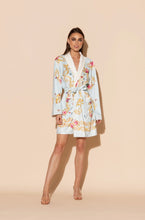 Load image into Gallery viewer, Wrap Up - Blue Butterfly Short Robe

