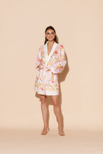 Load image into Gallery viewer, Wrap Up - Pink Butterfly Short Robe
