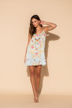Load image into Gallery viewer, Wrap Up - Blue Butterfly Short Chemise
