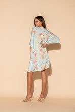 Load image into Gallery viewer, Wrap Up - Blue Butterfly Short Caftan
